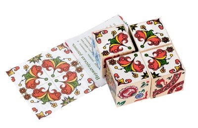 Кубики Русские узоры 4 шт. (Томск)