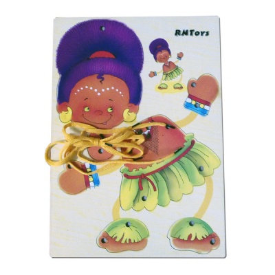 Собери Папуаса-шнуровка Девочка (RNToys)