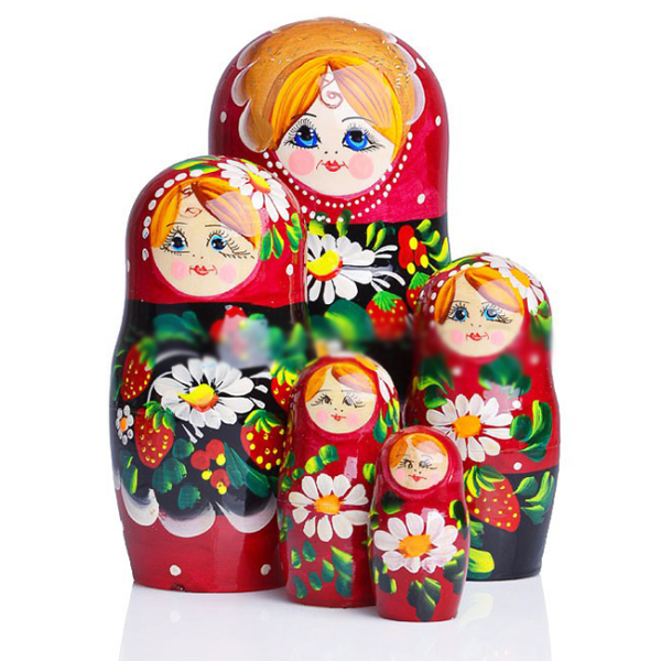 Матрешка 5 в 1 (расписная) МАЛАЯ