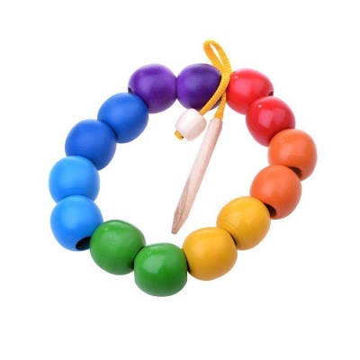 Бусы Радуга шары малые цветные (14 шт)(RNToys)