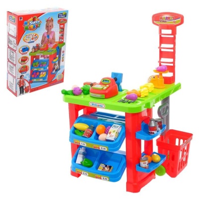 Игровой модуль «Супермаркет» с кассой, аксессуарами, свет, звук