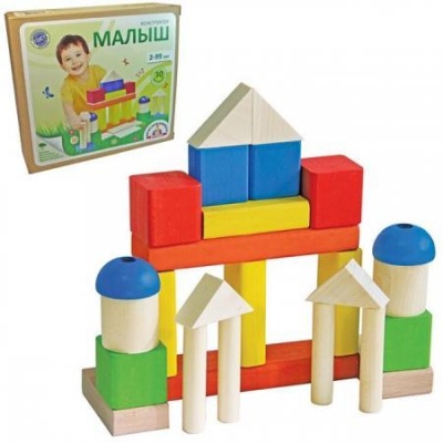 Настольный конструктор "Малыш" (30 дет.) КДФИ
