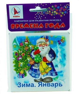Ракета. Карточки для развития ребенка двухсторонние "Времена года