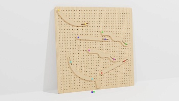 Тактильно-развивающая панель «Обучающие горки»