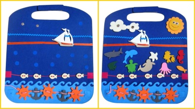 Коврик-игралка в дорогу Море