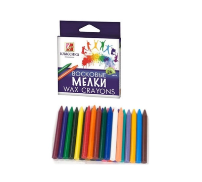 Луч. Карандаши "Классика" восковые круглые 24 цв. арт.12С 862-08 /52