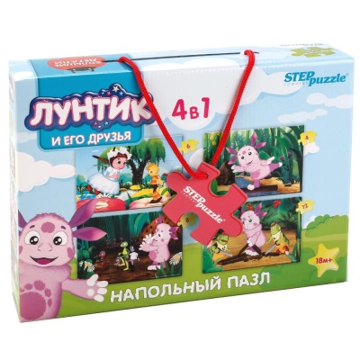 Степ. Напольный пазл-мозаика арт.70153 средний "Лунтик" (Мельница)