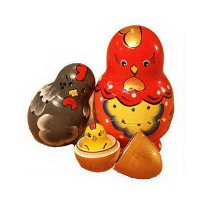 Матрешка "Петушок" 4 перс.