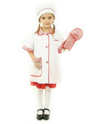 Повар (халат + колпачок + прихватка)