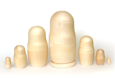 Матрешка 7 в 1 (под роспись)