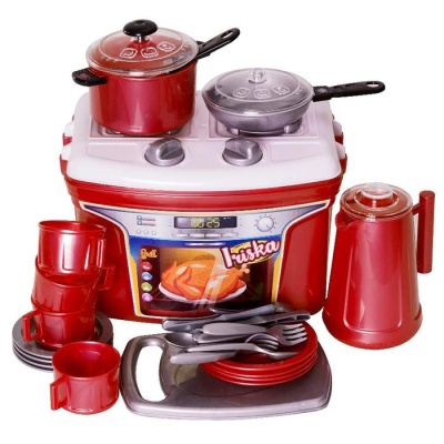 Плита с набором посуды «Ириска», 44 предмета, МИКС