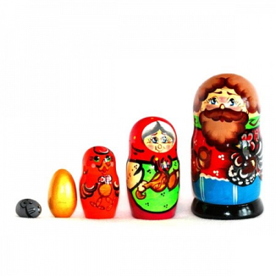 Матрешка "Курочка Ряба" 5перс.