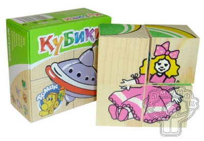 Кубики Игрушки 4 шт. (Томск)