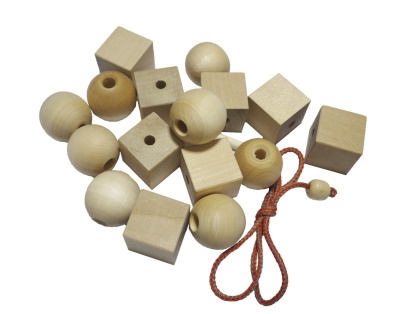 Бусы геометрические неокрашенные(RNToys)