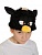 Монстрик черный маска-шапочка из плюша арт. 4086