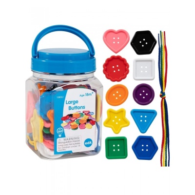 Материал счетный "Пуговицы большие, цветные"