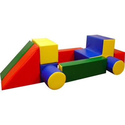 Детский конструктор «Гонка» (14 модулей) (Размер: куб 20см)