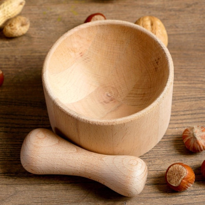 Кухня. Ступка (круглая) d=100*65 мм. с толкушкой