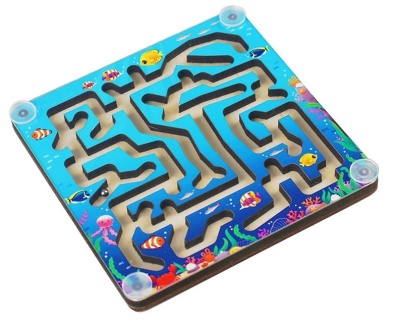 Лабиринт с шариком Подводный мир 10*10 (Тимбергрупп)