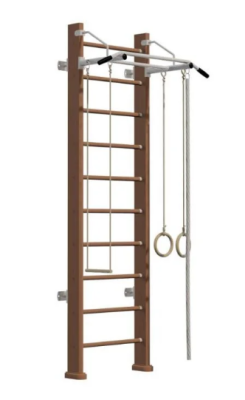 Д236 темная (крепление к стене) Шведская стенка