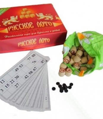 Русское лото (бочонок из древопластика)  (Владспортпром)