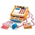 Деревянная игрушка «Касса-супермаркет», игровой набор из 35 предметов
