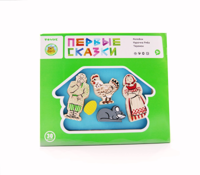 Конструктор Томик 3 в 1 "Первые сказки" (Колобок+Курочка ряба+Теремок)