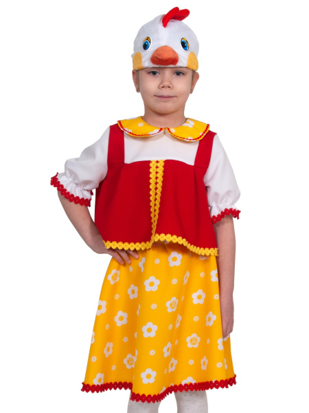 Курочка Ряба (маска-шапочка, рубашка, юбка) арт. 8005