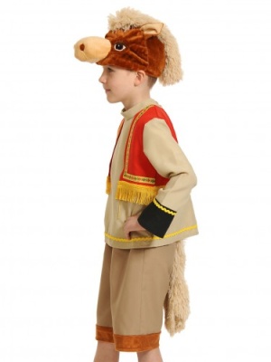 Конёк Горбунок (маска-шапочка, рубаха с жилетом, бриджи) арт. 8036