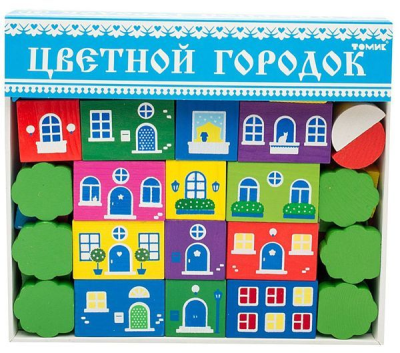 Конструктор Томик "Цветной городок" 41 дет.