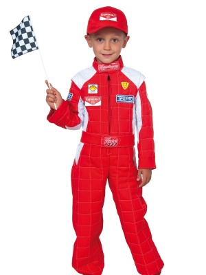 Автогонщик с флажком комбинезон, кепка арт. 5326