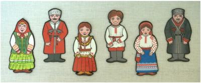 Набор магнитов "Семья казаков" 6 шт.