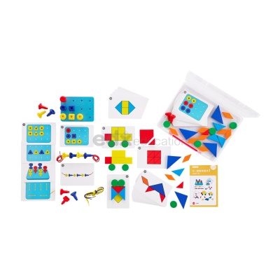 Набор "Ранняя Математика 101: Фигуры и задачи" 1-й уровень (3-4 года)