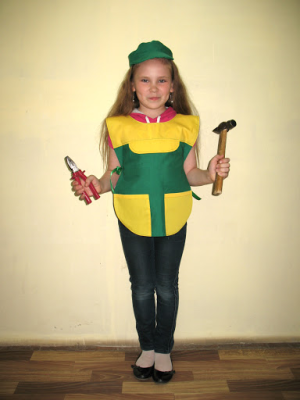 Костюм "Механик" накидка и шапочка, х/б