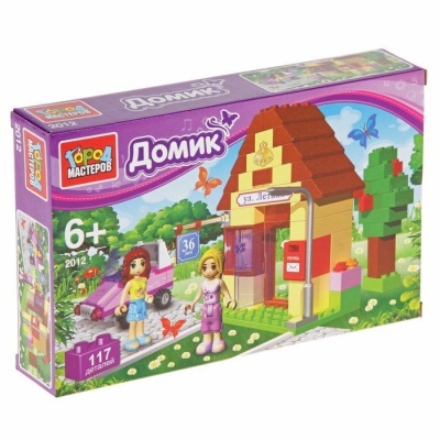 Конструктор арт.2012-R "Домик" 117 дет.