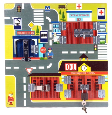 Замочки "Экстренные службы" арт.7821 31х31 /24