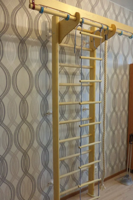 Д224 светлая (крепление к стене) Шведская стенка