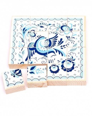 Гжель Двухсторонние Пазлы рамка дерево (Томь-сервис)