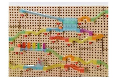 STEM Трек с мячом (кинетический), набор 120 элементов