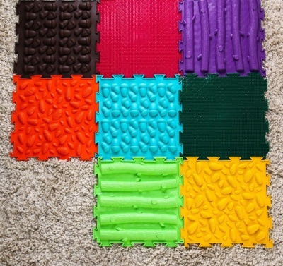 Модульный массажный коврик ОРТО Набор №8 «Лесная тропинка», 8 модулей