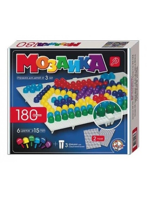 Мозаика 180 шт/15 мм 6 цветов(Десятое королевство)