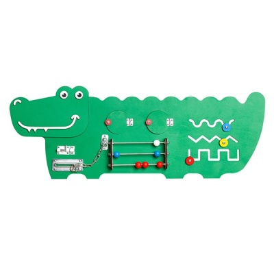 Бизиборд "Крокодил" 88х35х3 см. арт. 01678