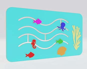 Дидактическая панель «Рыбки в океане»