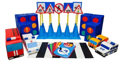 ДОРОЖНАЯ АЗБУКА Комплект для изучения ПДД, для дошкольных учреждений, 62 эл.