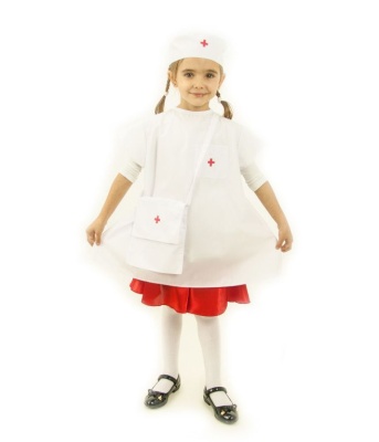 Медсестра (халат + шапочка +сумка)