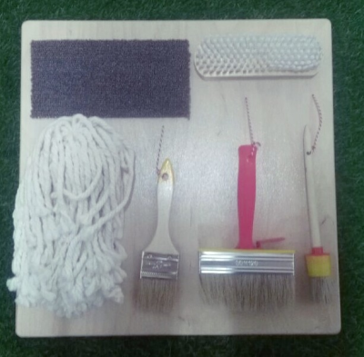 Тактильно-развивающая панель “Кисточки”