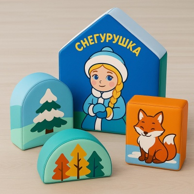 Набор мягких модулей "Снегурушка и лиса"