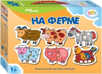 Степ. Напольный пазл арт.70111 "На ферме" (Baby Step) (малый) /6