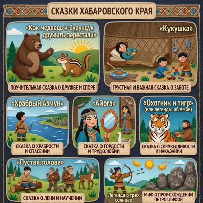Панно из фетра "Сказки Хабаровского края"