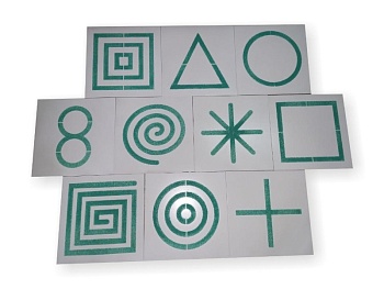 Фибровые тактильные доски «Формы и фигуры»